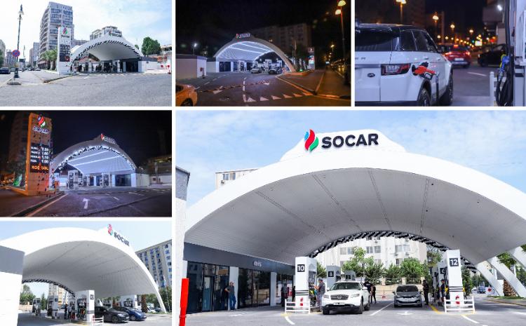    «SOCAR» сдала в эксплуатацию очередную АЗС в Баку - ВИДЕО