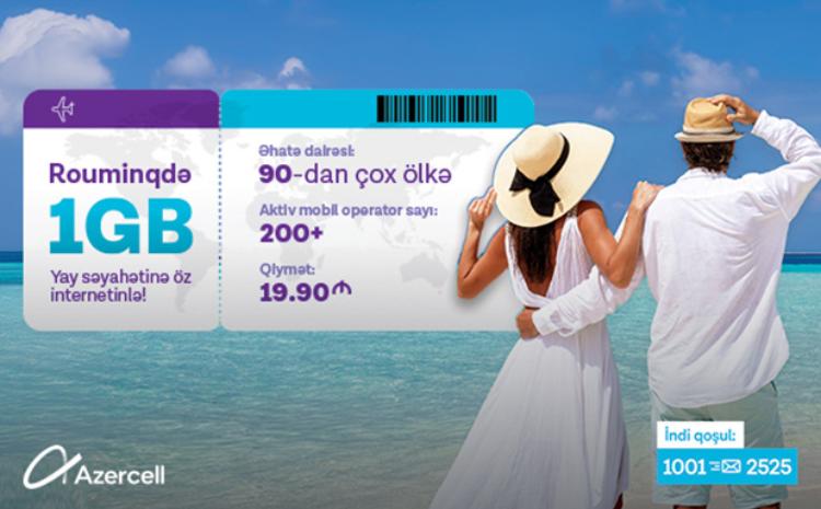 Azercell’s roaming internet packs available in over 90 countries 