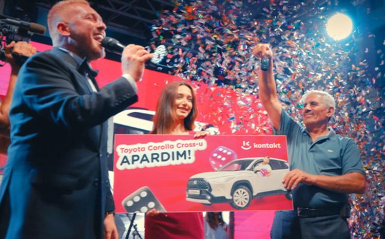 "Kontakt"ın "Şeş-Qoşa" kampaniyasında ilk avtomobil uduldu: Növbəti avtomobilə uduş davam edir 