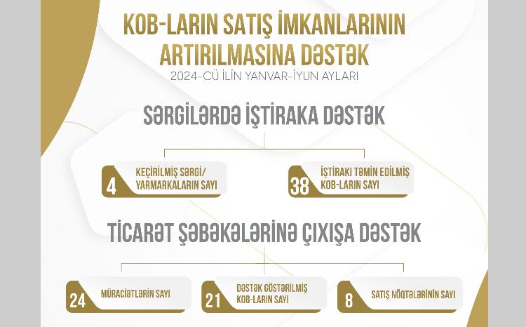 60-a yaxın KOB subyektinin məhsul və xidmətlərinin satışına dəstək göstərilib 