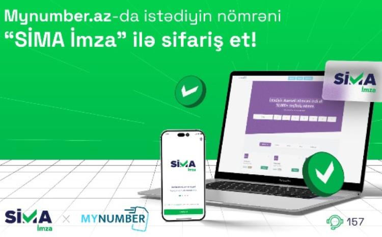 Order your number on Mynumber.az with “SİMA İmza”! 