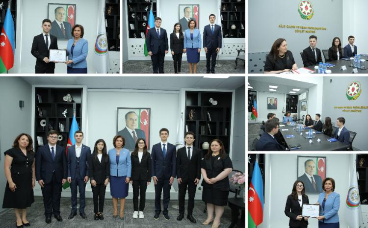 Bahar Muradova Uşaq Səfirlər Məclisinin yeni seçilmiş üzvləri ilə görüşüb 