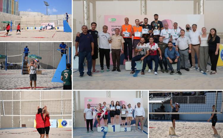 Çimərlik voleybolu üzrə dövlət qurumları arasında yarış: AZAL və FHN komandaları lider oldu 