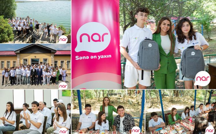 “Nar” “YAŞAT” Fondunun şəhid övladları üçün təşkil etdiyi düşərgəyə dəstək oldu 
