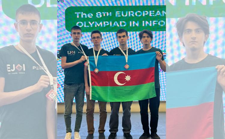 Azerbaijani students secured medals at the European Youth Olympiad in Informatics with the support of Azercell 