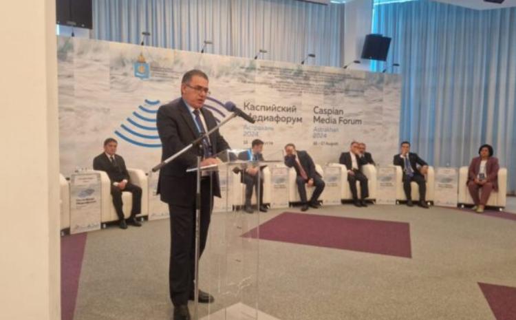 Azərbaycan nümayəndə heyəti Həştərxanda keçirilən IX Xəzər Media Forumunda iştirak edir 