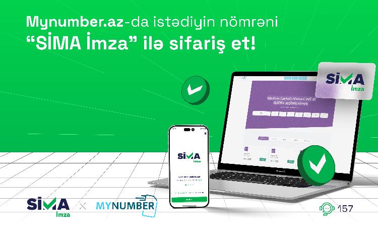 “Mynumber.az”da istədiyin nömrəni “SİMA İmza” ilə sifariş et! 