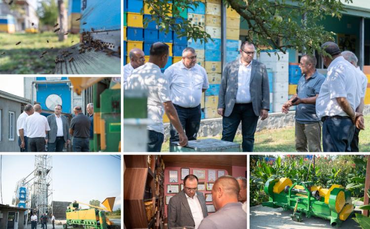 Nazir Məcnun Məmmədov Qax rayonunda təsərrüfatlara baş çəkib, fermerlərlə görüşüb 
