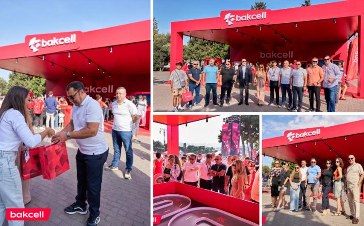 Media representatives visit Bakcell's Formula 1 stand 