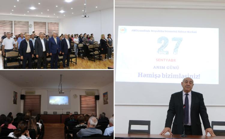 RSXM-də 27 sentyabr - Anım Gününə həsr olunmuş tədbir keçirilib 