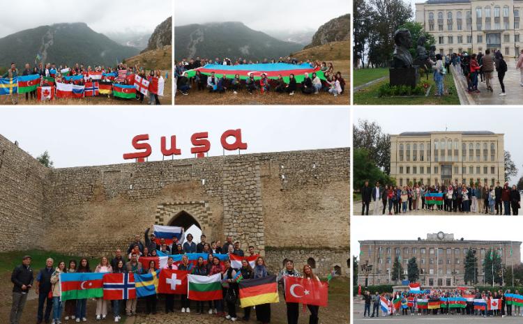 Diaspor nümayəndələrinin Xankəndi və Şuşaya növbəti səfəri gerçəkləşib 