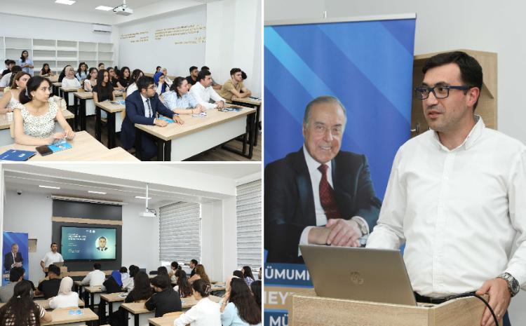 В БГУ прошла первая встреча проекта «Общенациональный лидер: лекции Гейдара Алиева» 