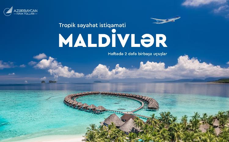 AZAL впервые в своей истории открывает прямые рейсы на Мальдивы 