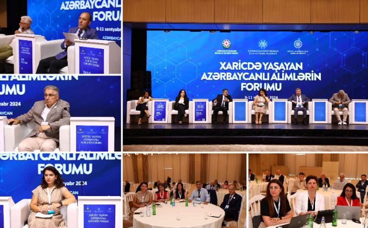 Xaricdə Yaşayan Azərbaycanlı Alimlərin Forumu öz işini sessiyalarla davam etdirir 