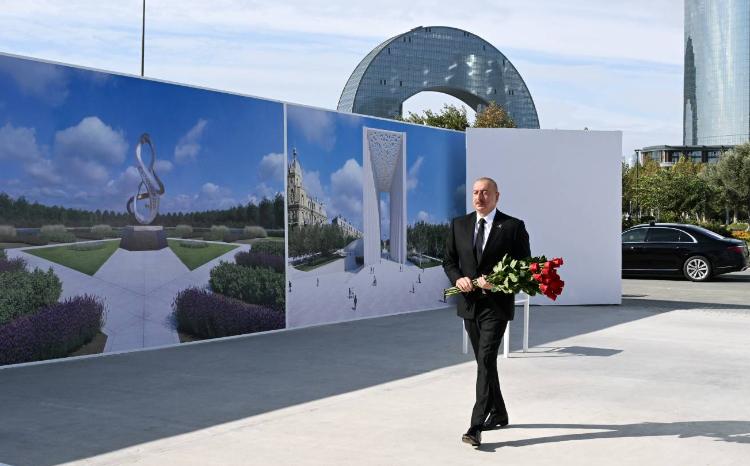 Prezident İlham Əliyev Zəfər parkında olub 