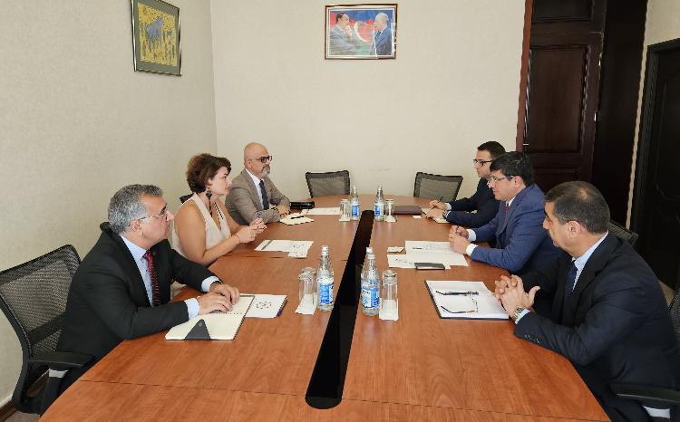 Latviyada yaşayan soydaşımız hüquqşünas Failə Abbasova Dövlət Komitəsində olub 