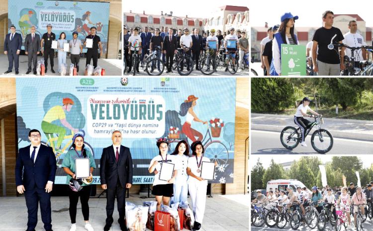 Naxçıvanda veloyürüş keçirilib 
