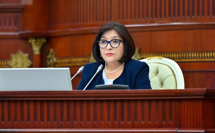 Sahibə Qafarovanın parlamentin 08 oktyabr tarixində keçirilən iclasındakı çıxışı 