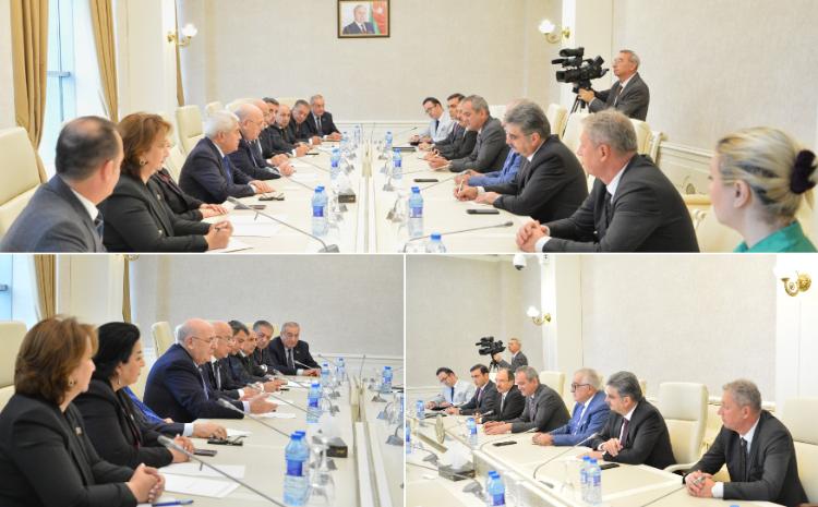 Milli Məclisdə Türkiyə Böyük Millət Məclisinin nümayəndə heyəti ilə görüş keçirilib 