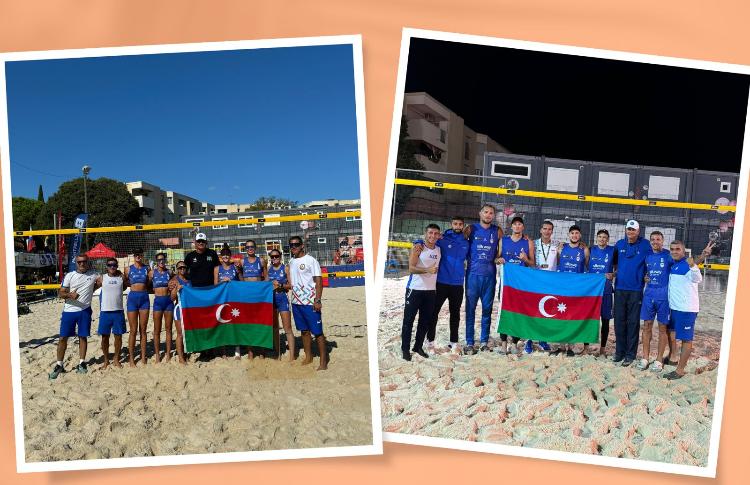 "AZERRAIL" Klubu Çimərlik Voleybolu üzrə 1/4 Finala Yüksəldi 