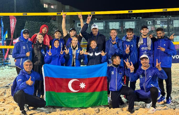 "AZERRAIL" Komandaları Çimərlik Voleybolunda Avropa Kuboku finalına yüksəldi 