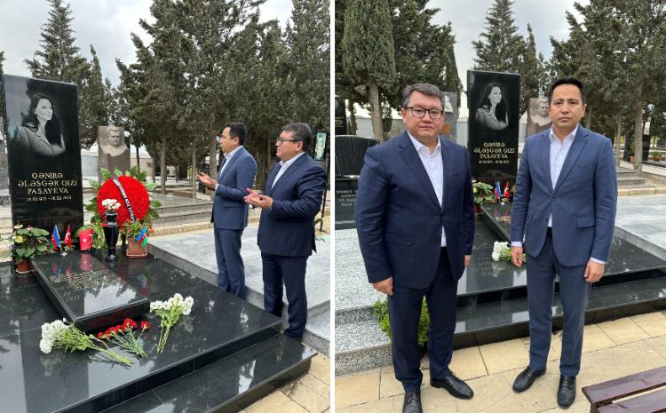Советник Президента Казахстана и Посол Казахстана в Азербайджане прочитали Коран за душу Ганиры Пашаевой 