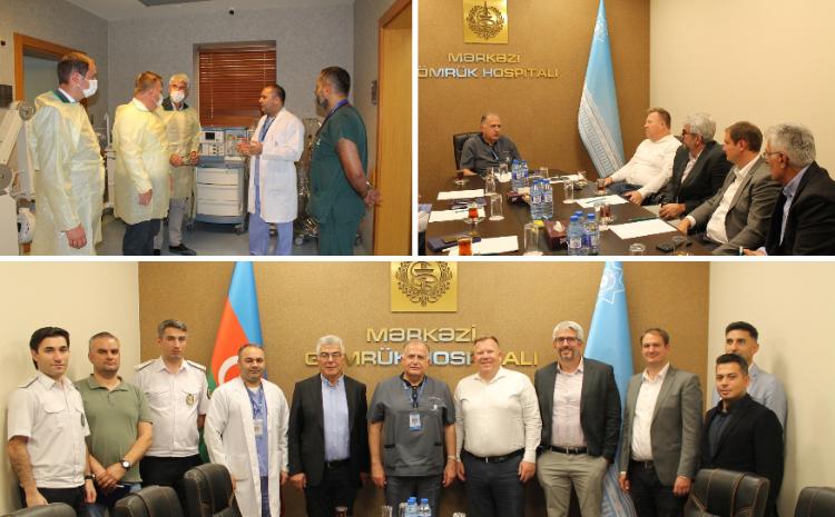 Mərkəzi Gömrük Hospitalında “Bbraun” şirkətinin nümayəndə heyəti ilə görüş keçirilib 