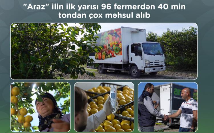 “Araz” supermarketlər şəbəkəsi ilin ilk yarısı 96 fermerdən 40 min tondan çox məhsul alıb 