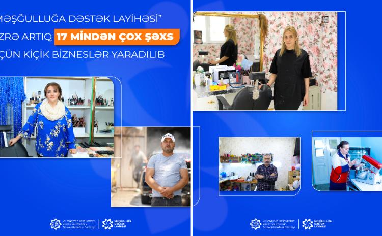 “Məşğulluğa Dəstək Layihəsi” üzrə artıq 17 mindən çox şəxs üçün kiçik bizneslər yaradılıb 