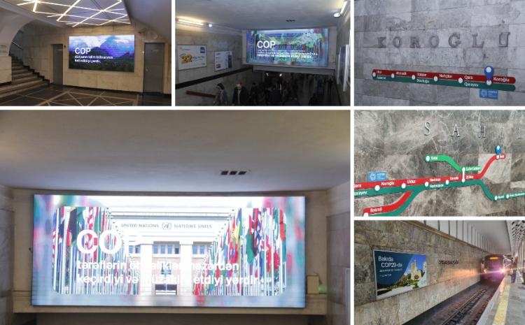 Bakı metropolitenində COP29-la bağlı məlumatlandırma işləri aparılır 