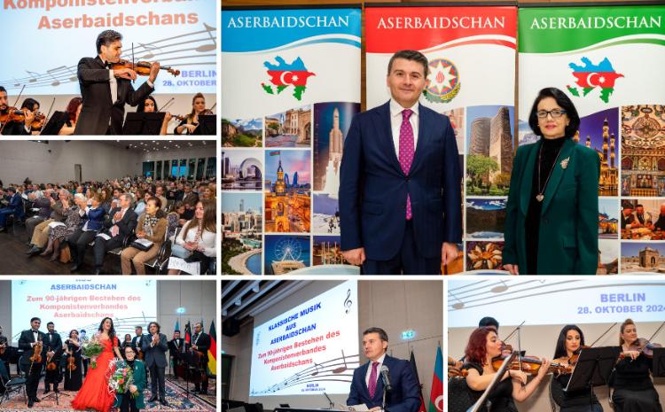 Azərbaycan Bəstəkarlar İttifaqının 90 illik yubileyi münasibətilə Berlində klassik musiqi gecəsi təşkil olunub 