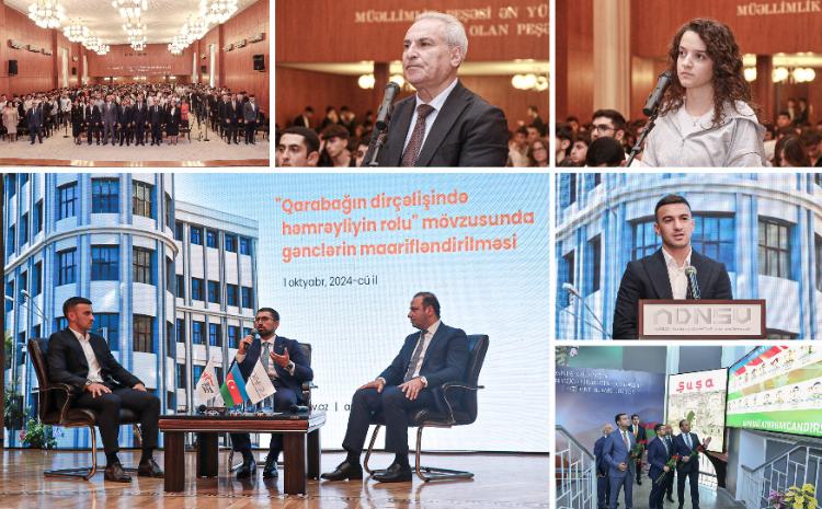 Фонд Возрождения Карабаха провел со студентами АГУНП встречу на тему «Роль солидарности в возрождении Карабаха» 