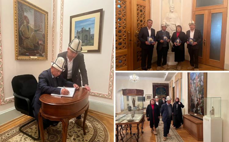 Qırğızıstan Milli Elmlər Akademiyasının Dil və Ədəbiyyat İnstitutunun əməkdaşları Nizami Muzeyində olublar 