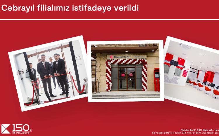 Kapital Bank-ın Cəbrayıl filialının açılışı baş tutdu 