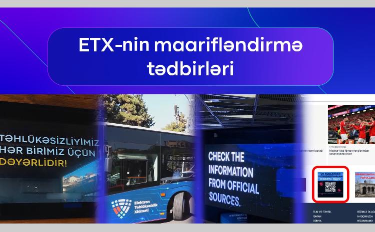 Elektron Təhlükəsizlik Xidməti maarifləndirmə tədbirləri ilə əlaqədar videoçarx hazırlayıb - VİDEO