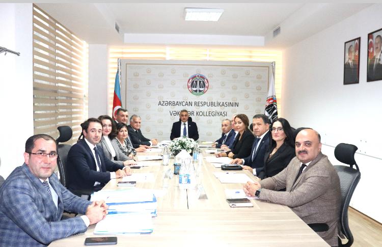 Vəkillər Kollegiyası Rəyasət Heyətinin növbəti iclası keçirilib 