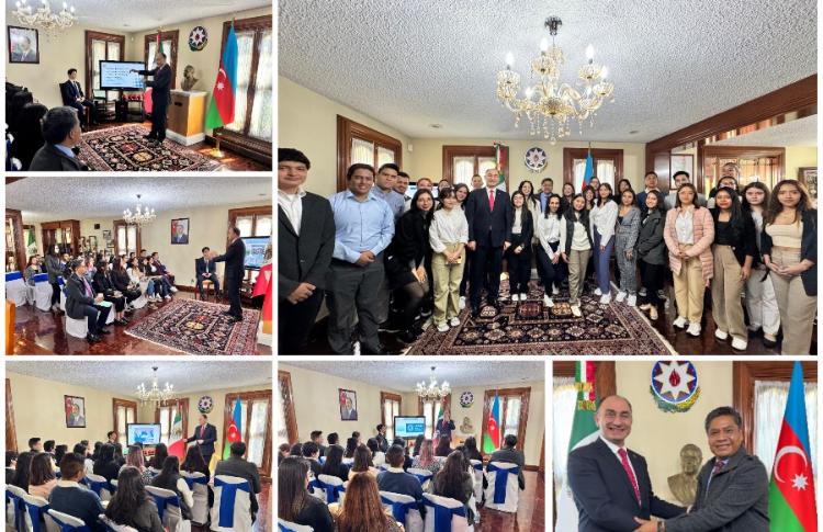 Meksikanın tanınmış Milli Politexnik İnstitutunun tələbələrinə Azərbaycan və COP29 haqqında mühazirə keçirilib 