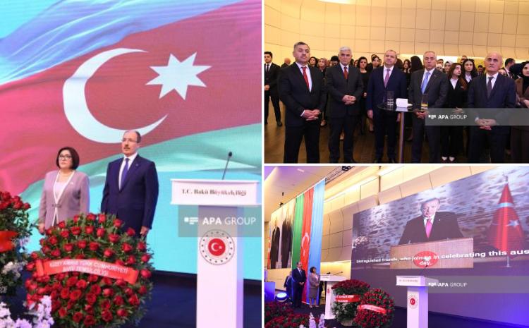 Bakıda Türkiyə Cümhuriyyətinin qurulmasının 101-ci ildönümü münasibətilə tədbir keçirilib 