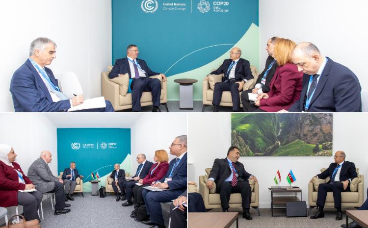 COP29 çərçivəsində energetika naziri bir sıra görüşlər keçirib 