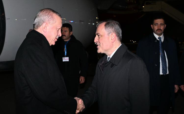 Ərdoğan Azərbaycana səfərə gəlib 