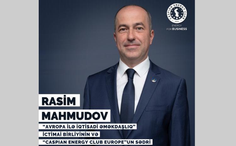 “Avropa ilə İqtisadi əməkdaşlıq” İctimai Birliyinin sədri “Caspian Energy Club Europe”un sədri vəzifəsinə təyin edilib 