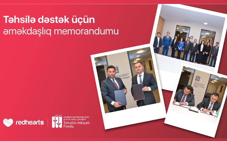 Təhsilin İnkişafı Fondu və Qırmızı Ürəklər Fondu arasında memorandum imzalandı 