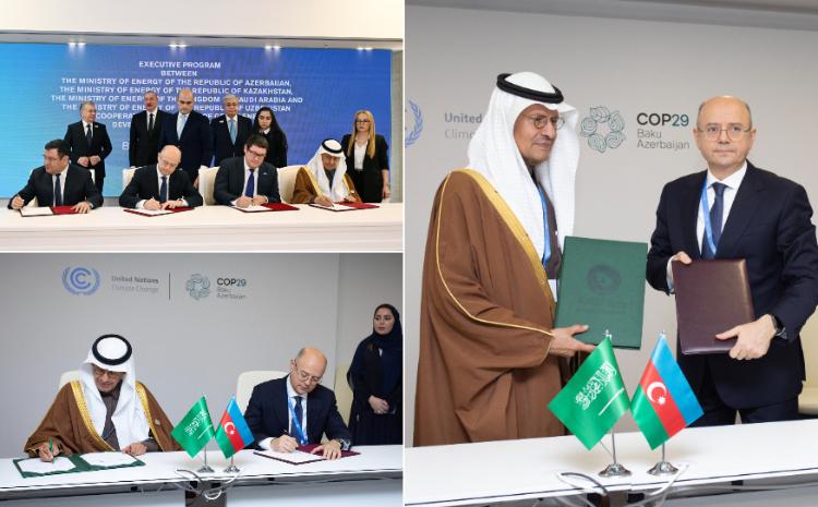 Səudiyyə Ərəbistanı ilə “yaşıl enerji” tərəfdaşlığını genişləndirən sənədlər imzalanıb 