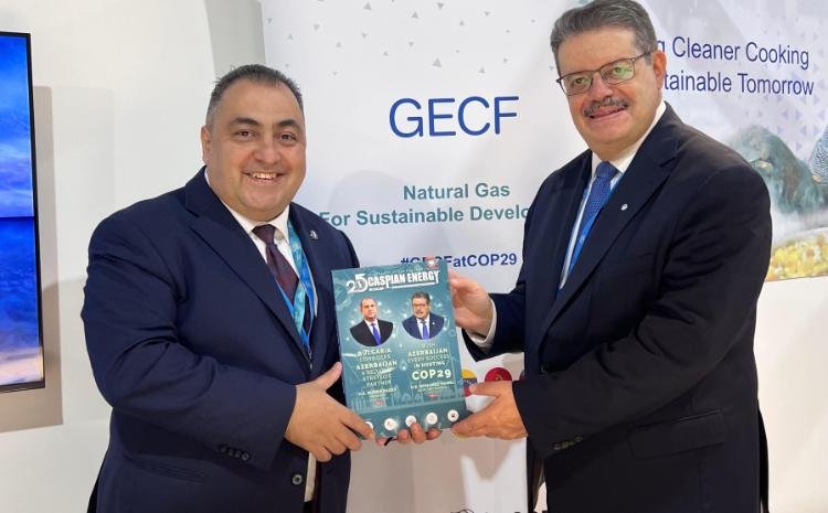 “Caspian Energy” jurnalının COP29-a dair xüsusi buraxılışı Qaz İxrac Edən Ölkələr Forumunun Baş katibinə təqdim edilib 