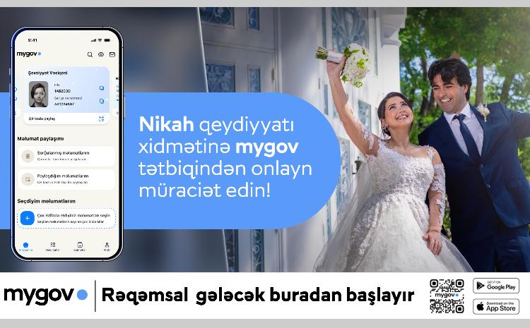 Nikahın qeydə alınması artıq “mygov”da! 