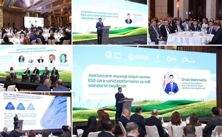 ESG üzrə vahid platformanın və milli standartın təqdimatı ilə bağlı  konfrans keçirilib 