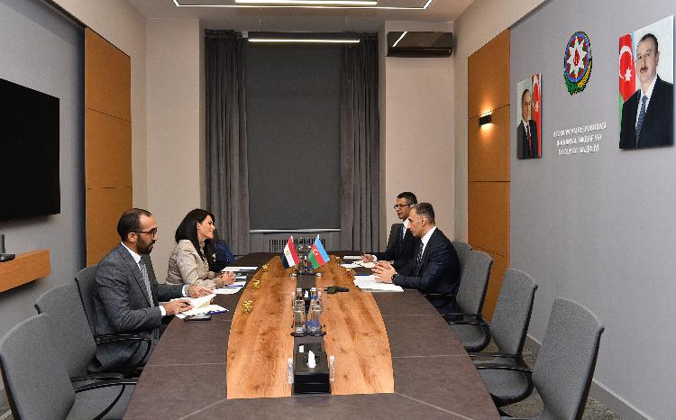Nazir Rəşad Nəbiyev Misirin beynəlxalq əməkdaşlıq naziri ilə görüşüb 