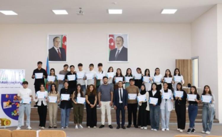 "Gənc Maliyyəçilər" layihəsi Bərdə Dövlət Peşə Təhsili Mərkəzində həyata keçirilib 