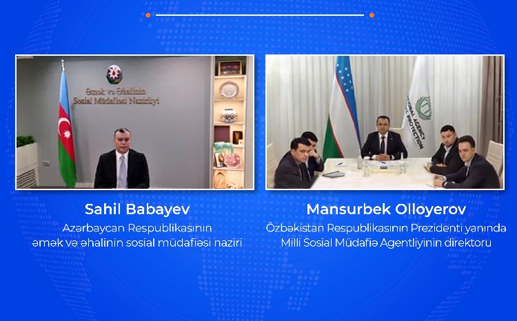 Özbəkistanla sosial əməkdaşlığın yeni istiqamətlər üzrə genişləndirilməsi məsələləri müzakirə olunub 