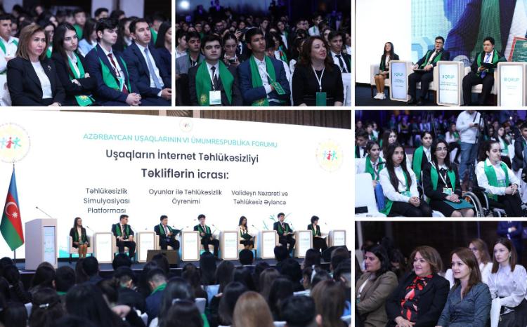 Azərbaycan Uşaqlarının VI Ümumrespublika Forumu uğurla yekunlaşıb 